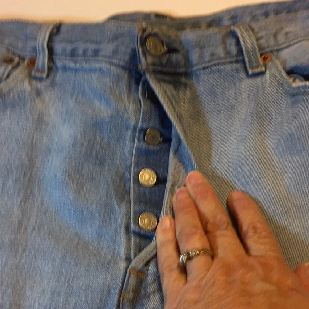 Levi’s 501 Button Fly Red Tab Straight Leg Jeans Broken In just right 36x30